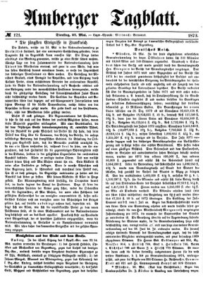 Amberger Tagblatt Dienstag 27. Mai 1873
