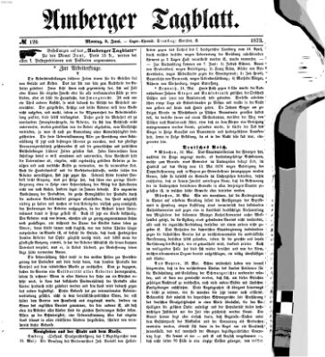 Amberger Tagblatt Montag 2. Juni 1873