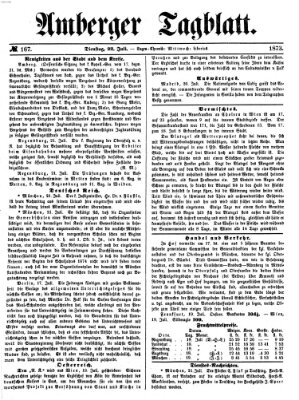 Amberger Tagblatt Dienstag 22. Juli 1873