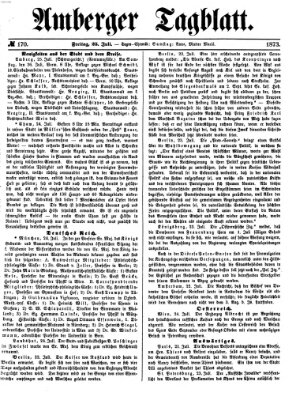 Amberger Tagblatt Freitag 25. Juli 1873