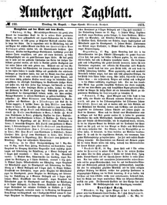 Amberger Tagblatt Dienstag 19. August 1873
