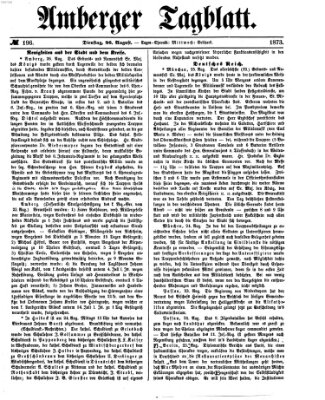 Amberger Tagblatt Dienstag 26. August 1873