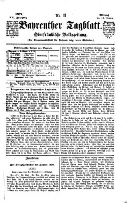 Bayreuther Tagblatt Mittwoch 11. Januar 1871