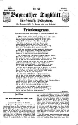 Bayreuther Tagblatt Dienstag 7. März 1871