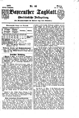 Bayreuther Tagblatt Montag 27. März 1871