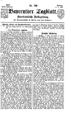 Bayreuther Tagblatt Sonntag 21. Mai 1871