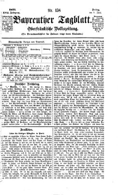 Bayreuther Tagblatt Freitag 9. Juni 1871