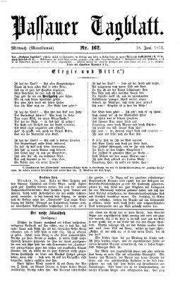 Passauer Tagblatt Mittwoch 18. Juni 1873