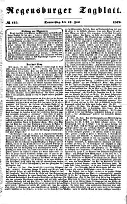Regensburger Tagblatt Donnerstag 27. Juni 1872