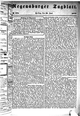 Regensburger Tagblatt Freitag 28. Juni 1872