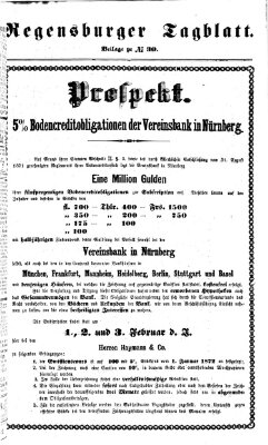 Regensburger Tagblatt Dienstag 30. Januar 1872