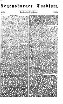 Regensburger Tagblatt Freitag 24. Januar 1873