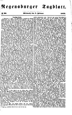 Regensburger Tagblatt Mittwoch 5. Februar 1873