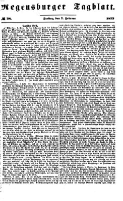 Regensburger Tagblatt Freitag 7. Februar 1873