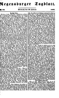 Regensburger Tagblatt Mittwoch 19. Februar 1873