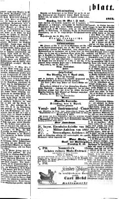 Regensburger Tagblatt Sonntag 30. März 1873
