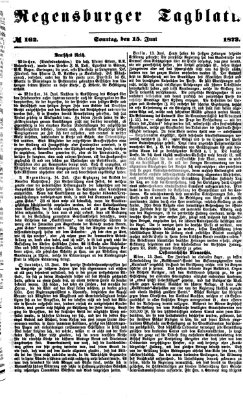 Regensburger Tagblatt Sonntag 15. Juni 1873
