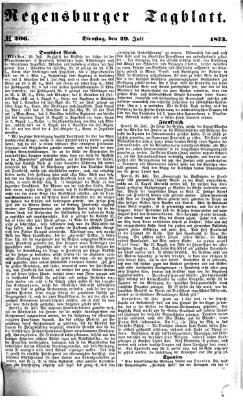 Regensburger Tagblatt Dienstag 29. Juli 1873
