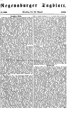 Regensburger Tagblatt Dienstag 12. August 1873