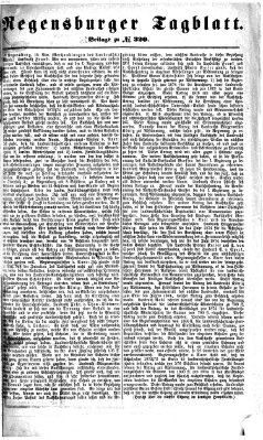 Regensburger Tagblatt Donnerstag 20. November 1873
