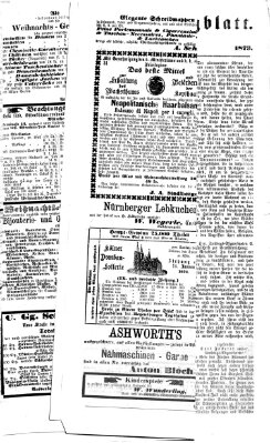 Regensburger Tagblatt Sonntag 21. Dezember 1873