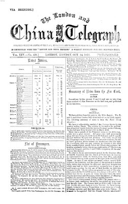 The London and China telegraph Montag 14. Oktober 1872
