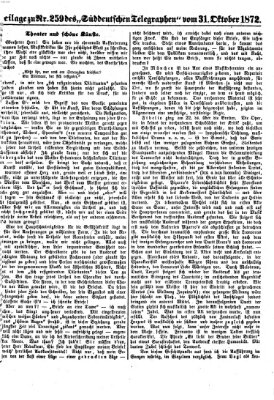 Süddeutscher Telegraph Donnerstag 31. Oktober 1872