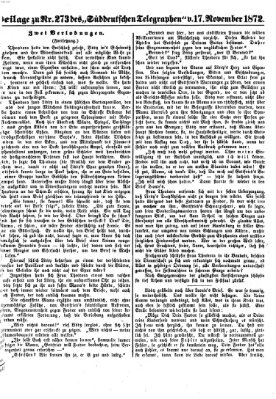 Süddeutscher Telegraph Sonntag 17. November 1872