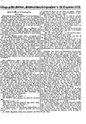 Süddeutscher Telegraph Donnerstag 19. Dezember 1872