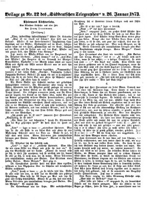 Süddeutscher Telegraph Sonntag 26. Januar 1873