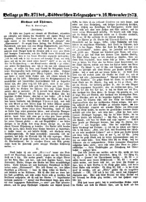 Süddeutscher Telegraph Sonntag 16. November 1873