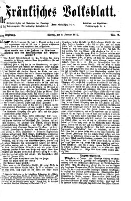 Fränkisches Volksblatt Montag 8. Januar 1872