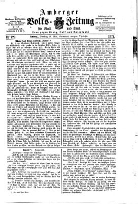 Amberger Volks-Zeitung für Stadt und Land Dienstag 28. Mai 1872