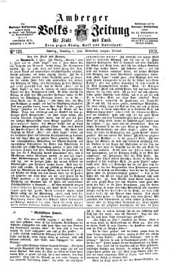 Amberger Volks-Zeitung für Stadt und Land Samstag 8. Juni 1872