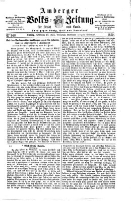 Amberger Volks-Zeitung für Stadt und Land Mittwoch 19. Juni 1872