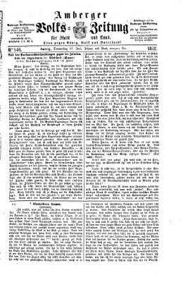 Amberger Volks-Zeitung für Stadt und Land Donnerstag 27. Juni 1872