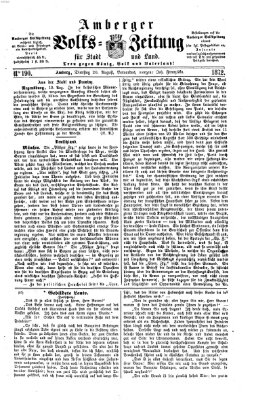 Amberger Volks-Zeitung für Stadt und Land Dienstag 20. August 1872