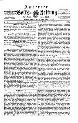Amberger Volks-Zeitung für Stadt und Land Samstag 11. Januar 1873