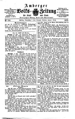Amberger Volks-Zeitung für Stadt und Land Donnerstag 3. Juli 1873