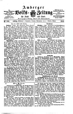 Amberger Volks-Zeitung für Stadt und Land Mittwoch 3. September 1873