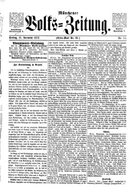 Münchener Volks-Zeitung (Neue freie Volks-Zeitung) Freitag 13. Dezember 1872