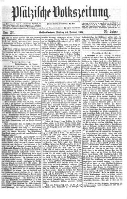 Pfälzische Volkszeitung Freitag 26. Januar 1872
