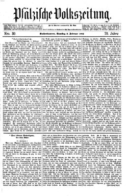 Pfälzische Volkszeitung Samstag 3. Februar 1872