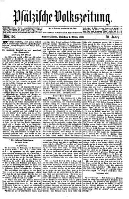 Pfälzische Volkszeitung Samstag 2. März 1872