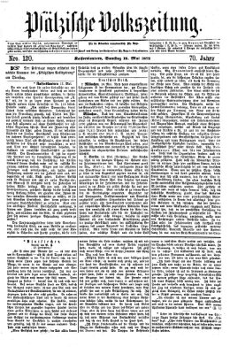 Pfälzische Volkszeitung Samstag 18. Mai 1872