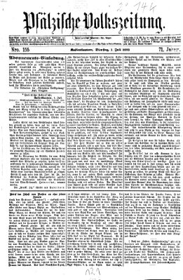 Pfälzische Volkszeitung Dienstag 1. Juli 1873