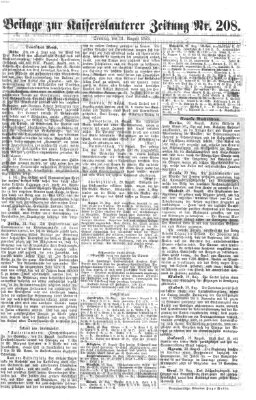 Pfälzische Volkszeitung Montag 1. September 1873