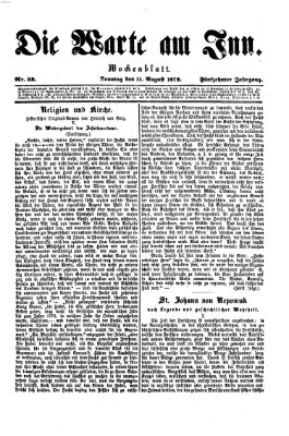 Die Warte am Inn Sonntag 11. August 1872