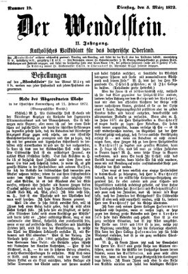 Wendelstein Dienstag 5. März 1872