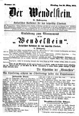 Wendelstein Dienstag 26. März 1872